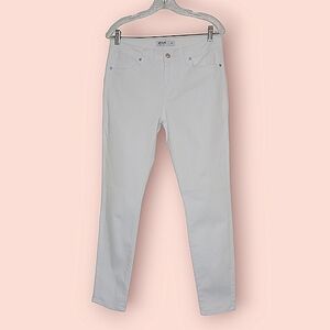 Just Black Optic White Cropped Denim Jeans Women's Sz 29 / 8